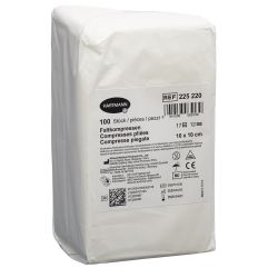 IVF compr pliées T17 10x10cm 12couche 100 pce