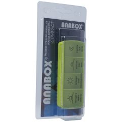 ANABOX pilulier compact un jour vert 4 cas a/f/i