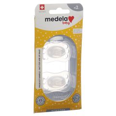 MEDELA Baby Sucette New Born 0-2 transparent 2 pce