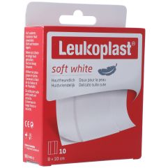 LEUKOPLAST soft white 8x10cm 10 pce