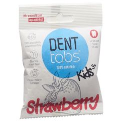 DENTTABS Zahnputztabletten Strawberry mit Fluorid Btl 125 Stk