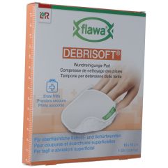 FLAWA DEBRISOFT Pad 10x10cm stériles