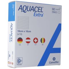 AQUACEL EXTRA Pansement Hydrofiber 10x10cm 10 pce