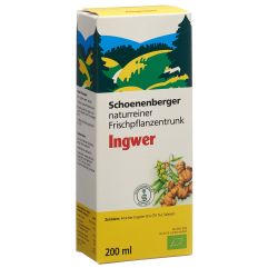 Schoenenberger Ingwer naturreiner Frischpflanzentrunk Bio Fl 200 ml