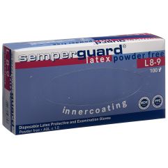 SEMPERGUARD gants latex IC L non poud bl 100 pce