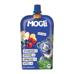 MOGLI Boisson fruitée myrtille-bana bio sach 120 g