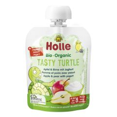 HOLLE Tasty Turtle pomme&poire avec yaourt 85 g