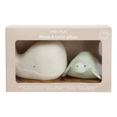 HEVEA Jouet de bain Whale + Turtle