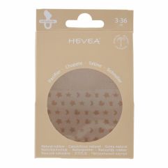 HEVEA Tétine Orthodontic Pale+Milky 3-36 m 2 pce