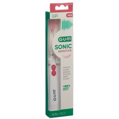 GUM Sonic Sens brosse dents électr blanc