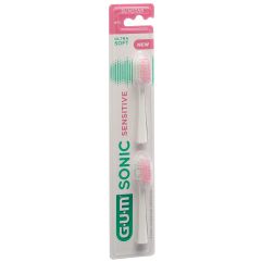 GUM Sonic Sensitive Ersatzköpfe weiss 2 Stk