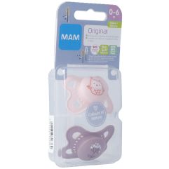 MAM Original lolette silicone 0-6m Girl