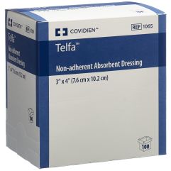 TELFA STERILE pansement vulnér 10.2x7.6cm 100 pce