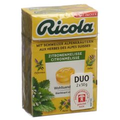 RICOLA citron mélisse bonb ss av stevia 2 x 50 g