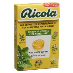 Ricola Zitronenmelisse Bonbons ohne Zucker mit Stevia Box 50 g