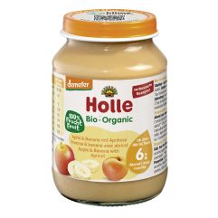 Holle Apfel Banane mit Aprikose Glas 190 g