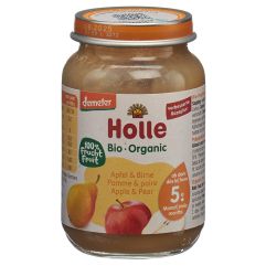 HOLLE pomme et poire verre 190 g