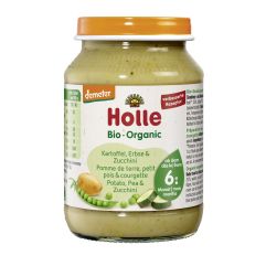 Holle Kartoffeln Erbsen und Zucchini Glas 190 g