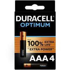 DURACELL pile optimum AAA 4 pce