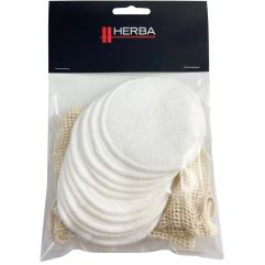 HERBA Disques nettoyants bambou sac à linge 10 pce