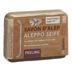 BIOnaturis ALEPPO Seife 3 % Lorbeer-Öl Peeling mit Arganöl 100 g