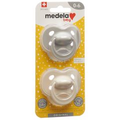 MEDELA Baby Sucette Original 0-6 Pastel 2 pce