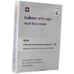 LUBEX ANTI-AGE dual face mask sach 4 pce