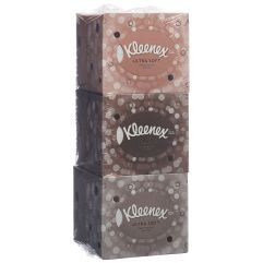 Kleenex ULTRASOFT Kosmetiktücher Würfel Trio 3 x 48 Stk