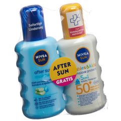 Nivea Mixpack Kids Sensitive Spray LSF50 400ml +After Sun Spray