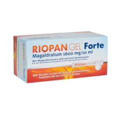 RIOPAN GEL Forte 1600 mg/10 ml 20 Beutel zu 10 ml Gel zum Einnehmen