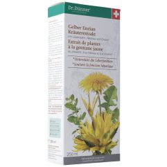 DÜNNER gentiane jaune extr fonction hépat 250 ml