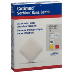 CUTIMED Sorbion Sana Gentle 8.5x8.5cm 10 pce