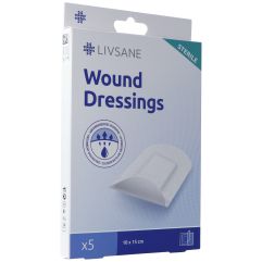 LIVSANE Sterile Wound Dressings 10x15cm 5 pce