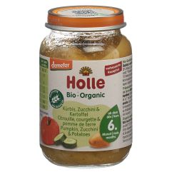 Holle Kürbis Zucchini & Kartoffel Glas 190 g