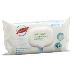 MIKROZID sensitive wipes premium sach 50 pce