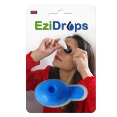 EZIDROPS applicateur gouttes pour yeux bleu