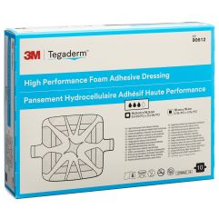 3M TEGADERM FOAM HP comp mous 10x10cm adhé 10 pce