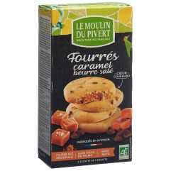 LE MOULIN DU PIVERT cookies fourrés caramel 175 g