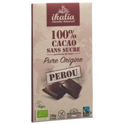 IKALIA tablette chocolat noir 100% cac 100 g