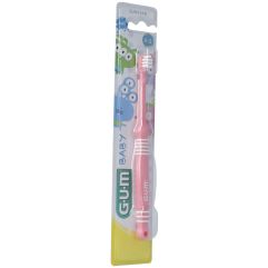 GUM Baby brosse dents 0-2ans rose