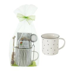 HERBORISTERIA Set Merci tasse et serviettes