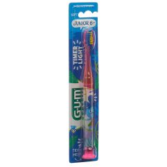 GUM Junior 6+ Timer Light brosse magenta