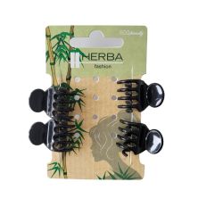 HERBA Ecofriendly petite pince 2cm noir 4 pce