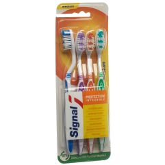 SIGNAL brosse dents medium 4 family (nouv) 4 pce