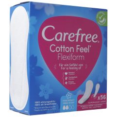 CAREFREE Cotton Feel Flexiform Fresh (nouv) 56 pce