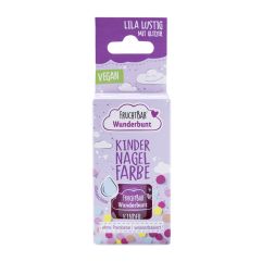 uchtbar Wunderbunt Kinder Nagelfarbe Lila Lustig mit Glitzer vegan Glasfl 7 ml