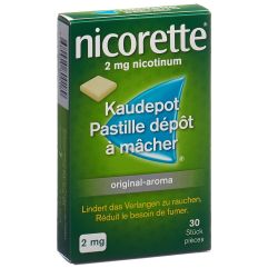 NICORETTE Original past dépôt mâcher 2 mg 30 pce
