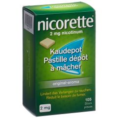 NICORETTE Original past dépôt mâcher 2 mg 105 pce