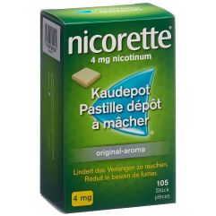 nicorette 4 mg original-aroma Kaudepot 105 Stück
