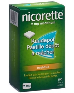 nicorette 2 mg freshfruit Kaudepot 105 Stück
